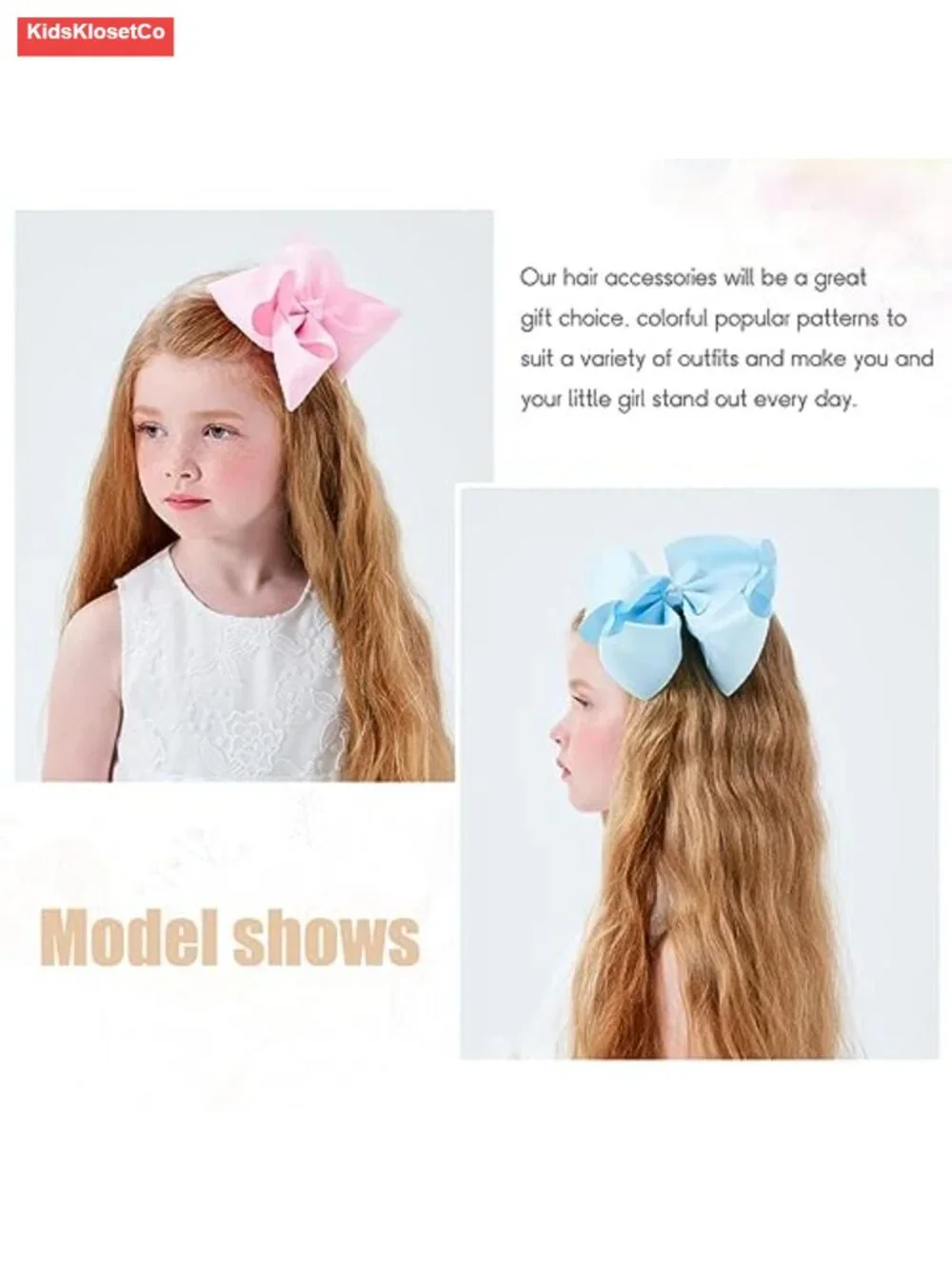 30 Pieces 6 Inch Grosgrain Ribbon Hair Bows with Alligator Clips for Kids
